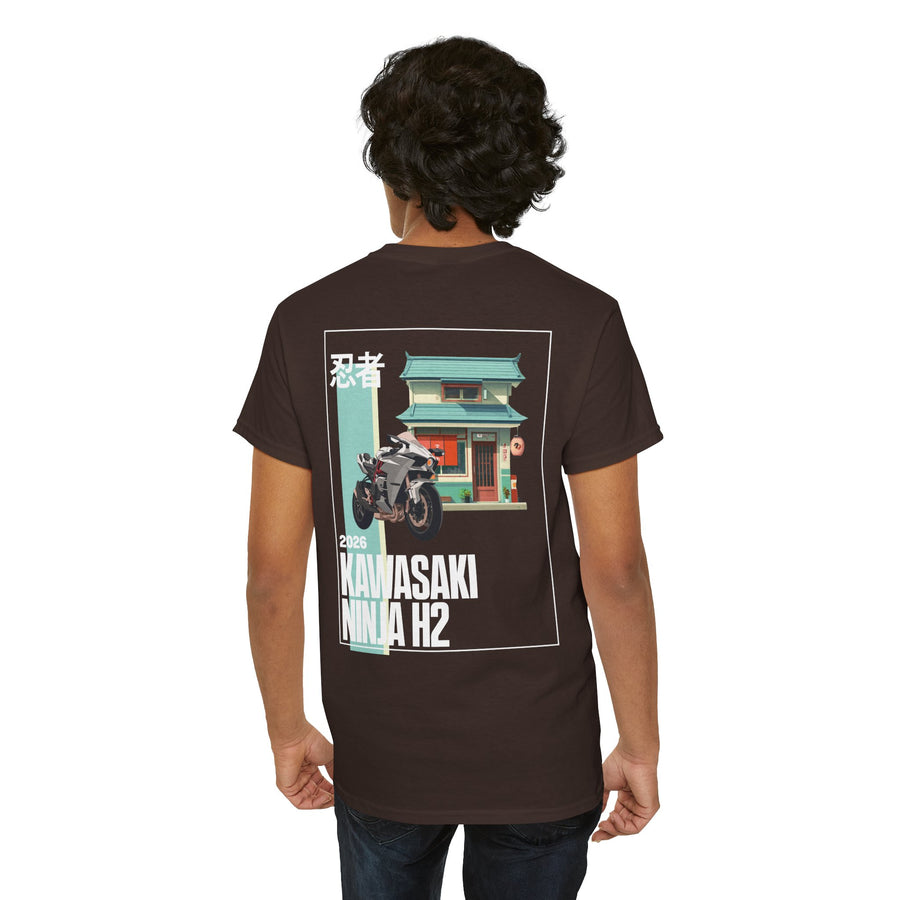 Kawasaki Ninja H2 Tee | Retro H2 Motorcycle Graphic T-Shirt