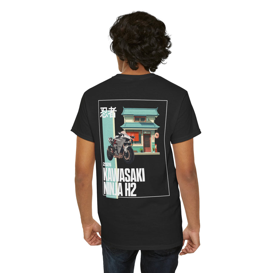 Kawasaki Ninja H2 Tee | Retro H2 Motorcycle Graphic T-Shirt
