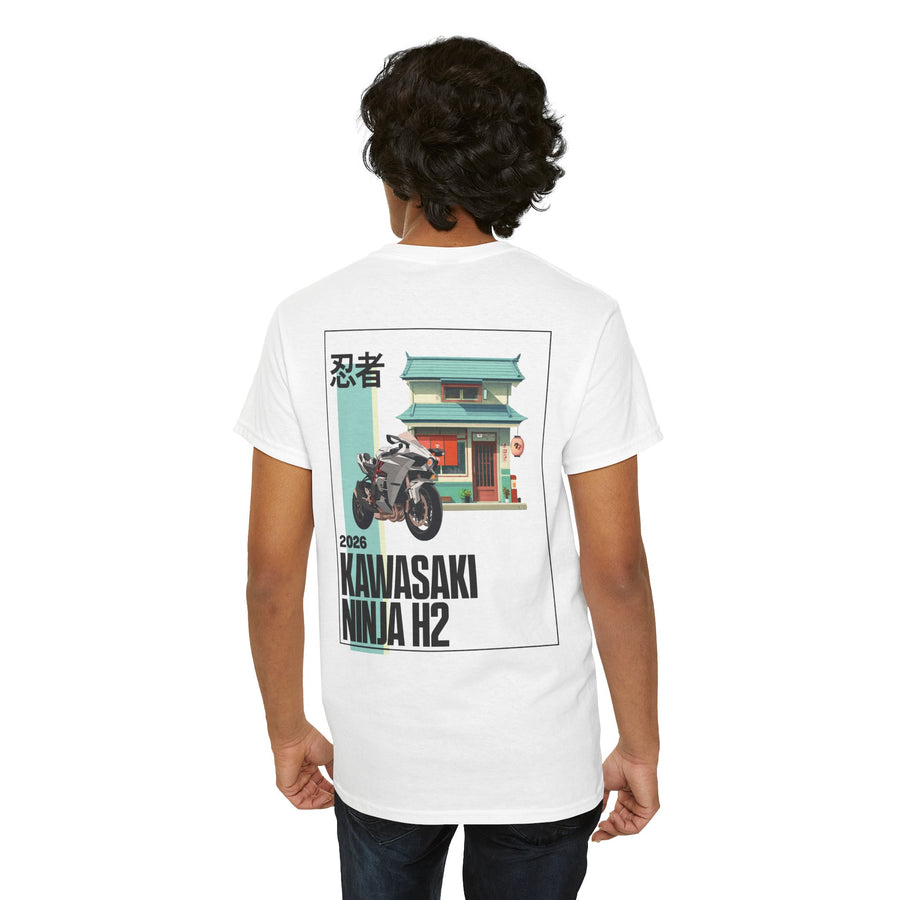 Kawasaki Ninja H2 Tee | Retro H2 Motorcycle Graphic T-Shirt