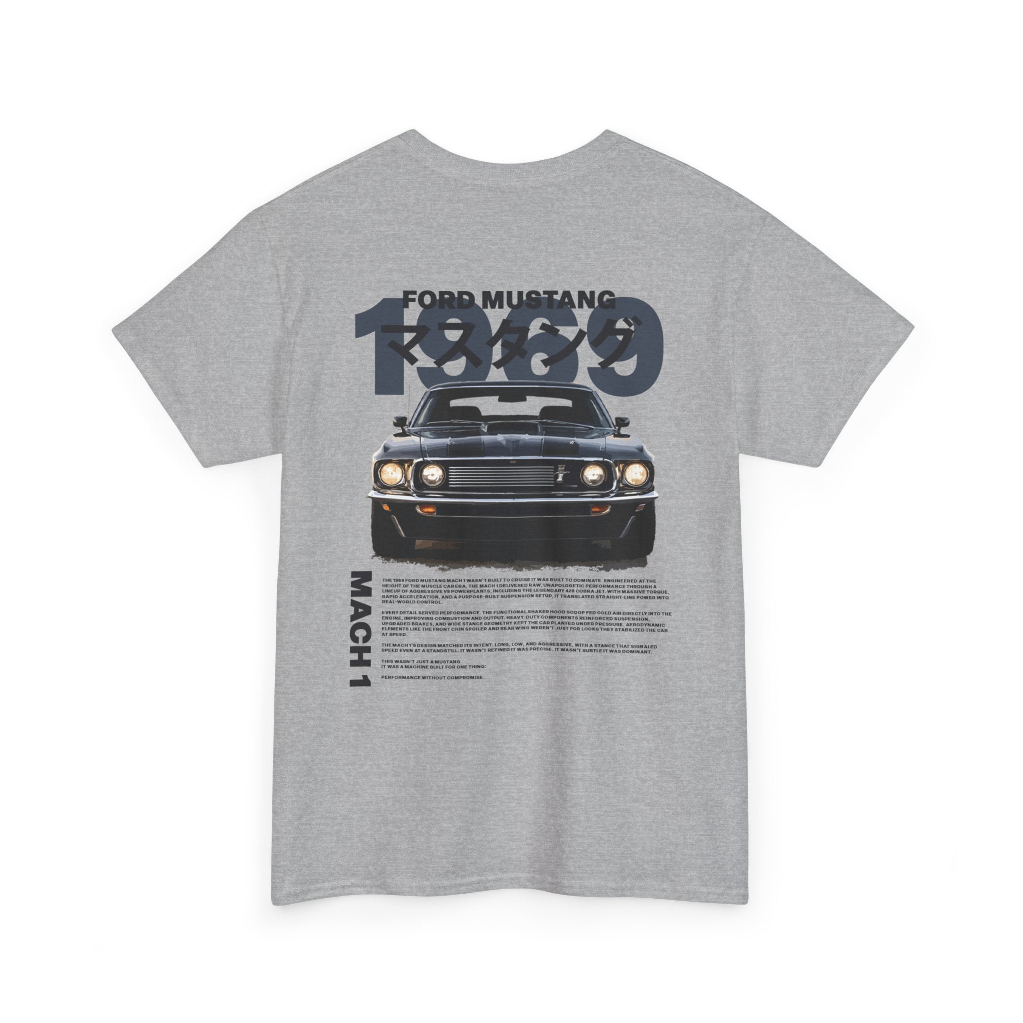 Ford Mustang Mach 1 Tee — Retro Japanese Car Graphic T-Shirt