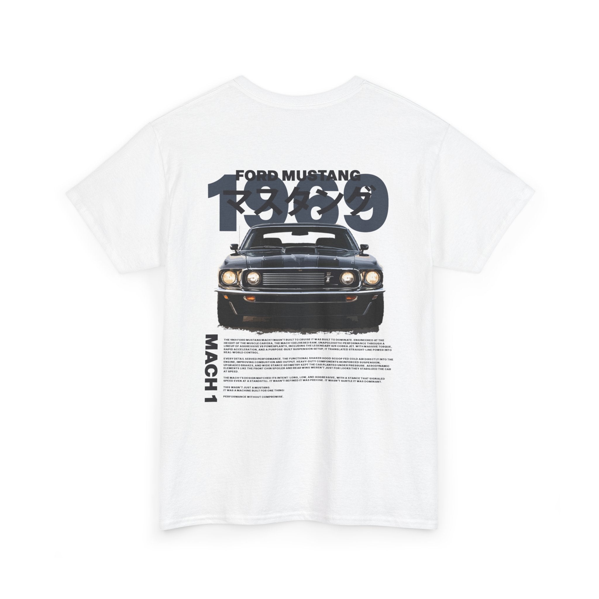 Ford Mustang Mach 1 Tee — Retro Japanese Car Graphic T-Shirt