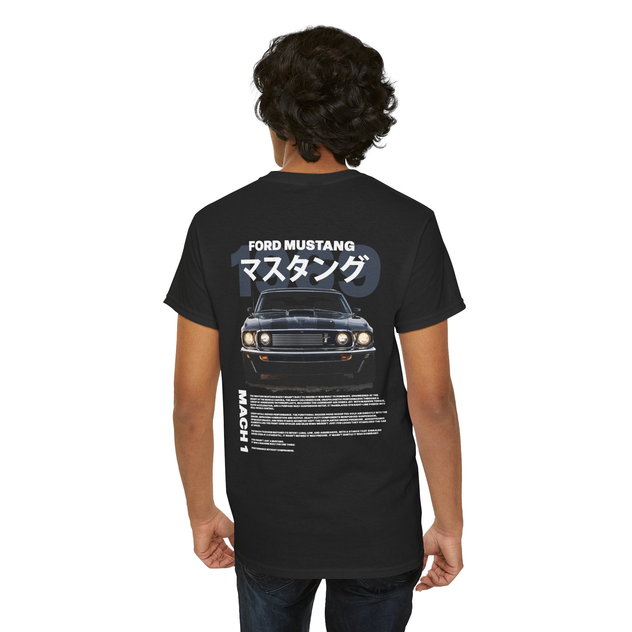 Ford Mustang Mach 1 Tee — Retro Japanese Car Graphic T-Shirt