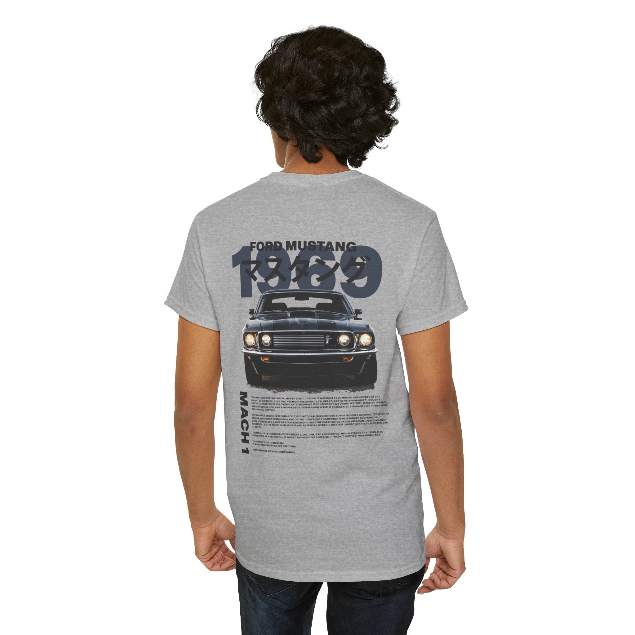 Ford Mustang Mach 1 Tee — Retro Japanese Car Graphic T-Shirt