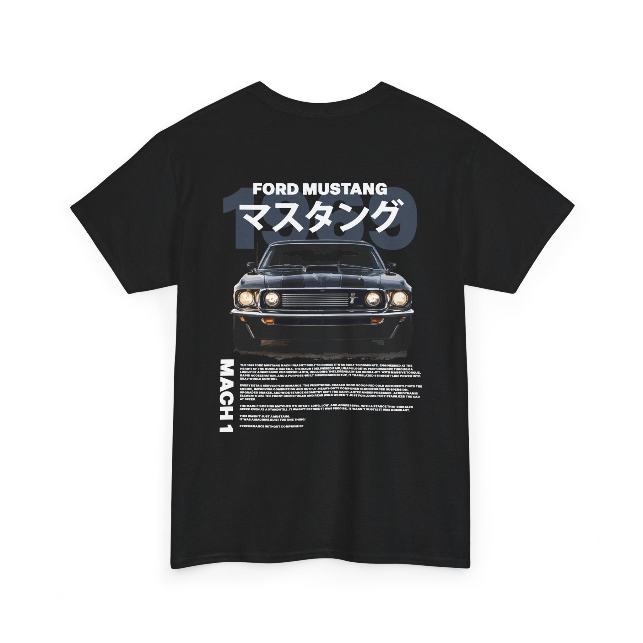 Ford Mustang Mach 1 Tee — Retro Japanese Car Graphic T-Shirt