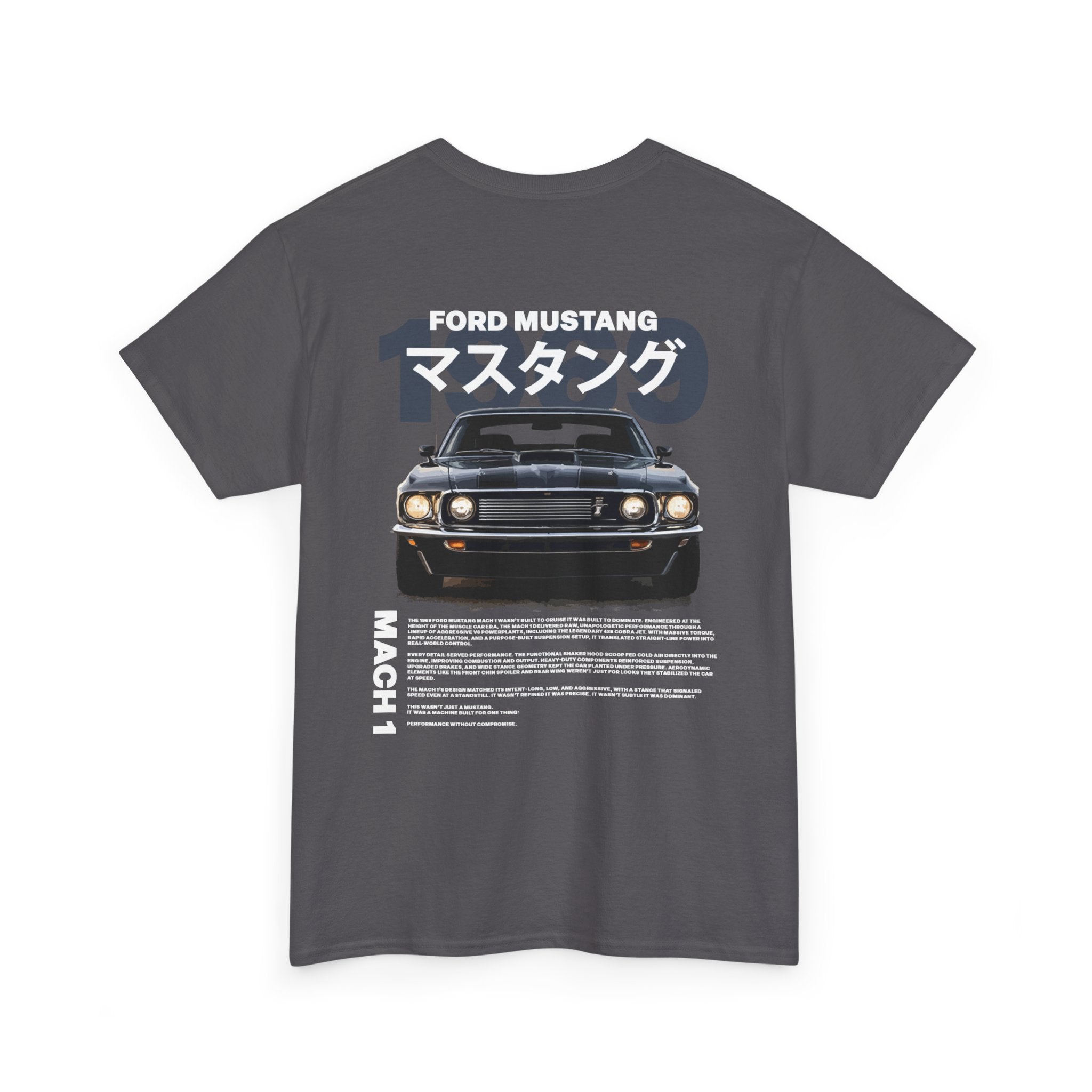 Ford Mustang Mach 1 Tee — Retro Japanese Car Graphic T-Shirt